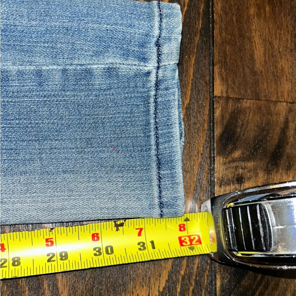 Size 3 junior MACHINE Pour Neuf Mode stretch denim 27x32 Distressed Skinny Jeans - Picture 7 of 11